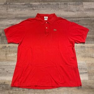 Lacoste Vintage Red Polo Shirt Men’s Size 8/3XL